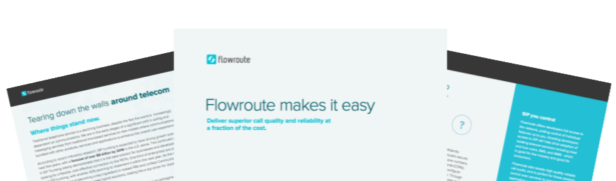Flowroute is tearing down the walls around telecom, allowing users to benefit from unprecedented access to the telephone network.